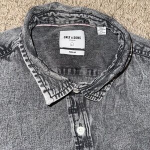 only & sons long sleeve collared dress shirt (XXL)
